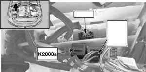 Relé principal DDE (K2003a) para veículos com motor M57 TU.