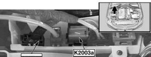 Relé principal DDE (K2003a) para motores M57, M57 TUTOP e M47 TU2.