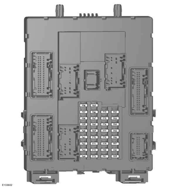 Diagrama do minifusível na cabine para direção assistida hidráulica.