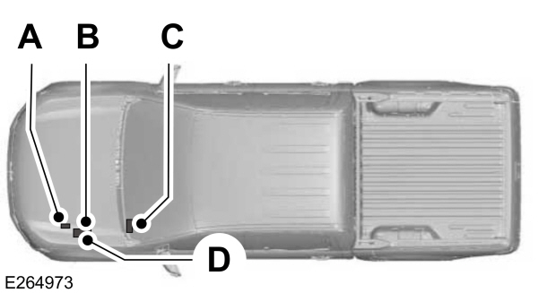 Localizações dos fusíveis para veículos fabricados em 2020.