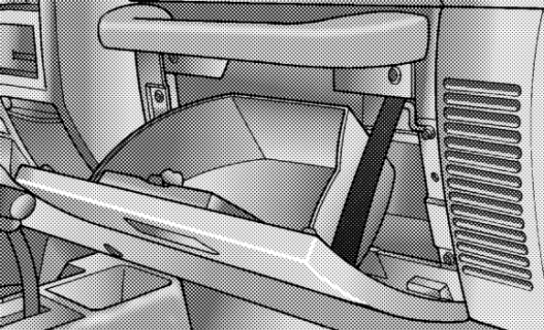 Painel de fusíveis do compartimento de passageiros atrás do porta-luvas.