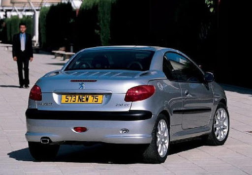 Peugeot 206 CC – especificações das lâmpadas